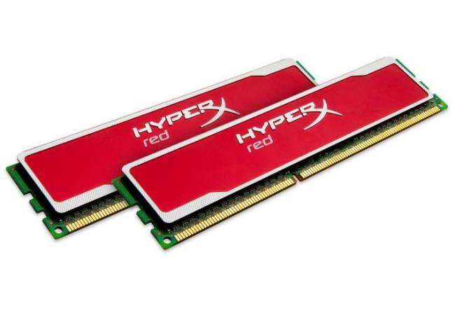 Foto Kingston HyperX Blu Red DDR3 1600 PC3-12800 8GB 2x4GB CL9
