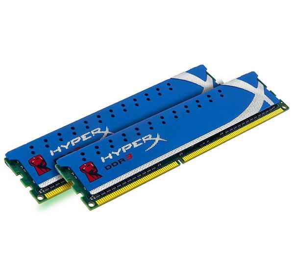 Foto Kingston Memoria PC HyperX 2 x 4 GB DDR3-1600 PC3-12800 CL9 (KHX1600C9D3K2/8G)