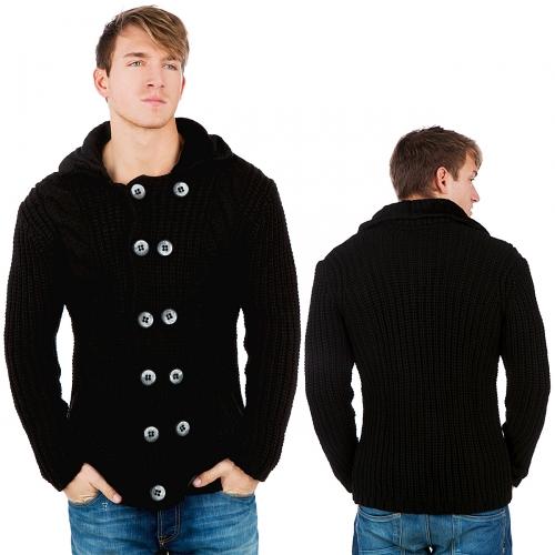Foto Kingz Club Eksi Cardigan Black