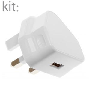 Foto Kit: Cargador de red Kindle Fuego HD Micro USB - 2.1A - Blanco