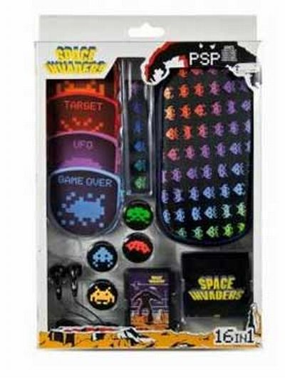 Foto Kit accesorios consola PSP Indeca Space Invaders (PW056)