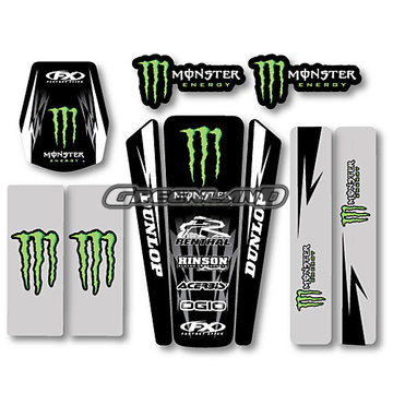 Foto Kit adhesivos guardabarros universal monster