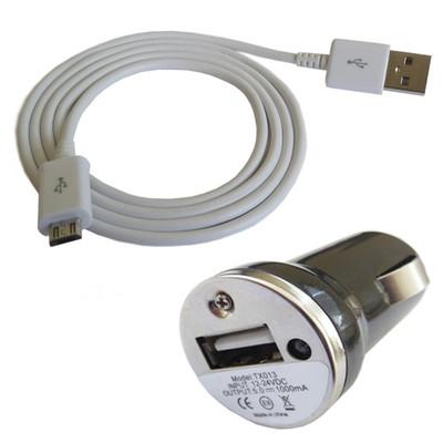 Foto Kit Cargador Mechero Para Huawei Ascend P2 Micro Usb Cable Coche Data Car Viaje