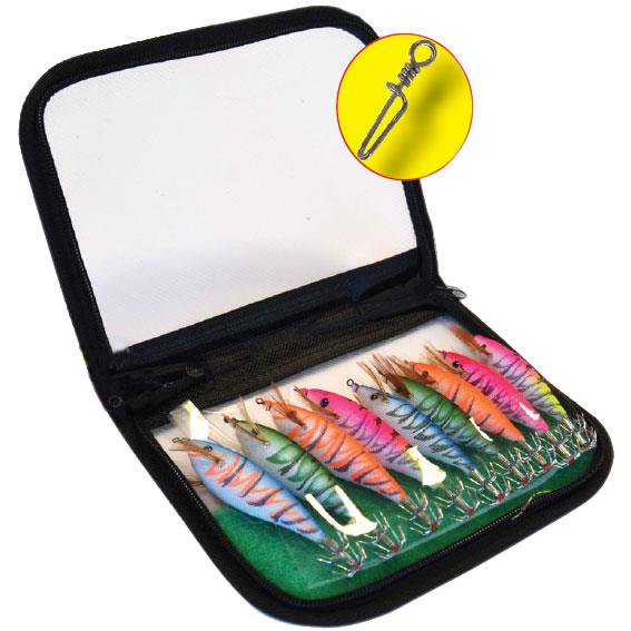 Foto kit de 10 jibionera clee squid master egi almacenar deka kit 10 jibionera