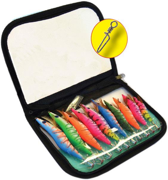 Foto kit de 10 jibionera clee squid master egi almacenar kameha kit 10 jibionera