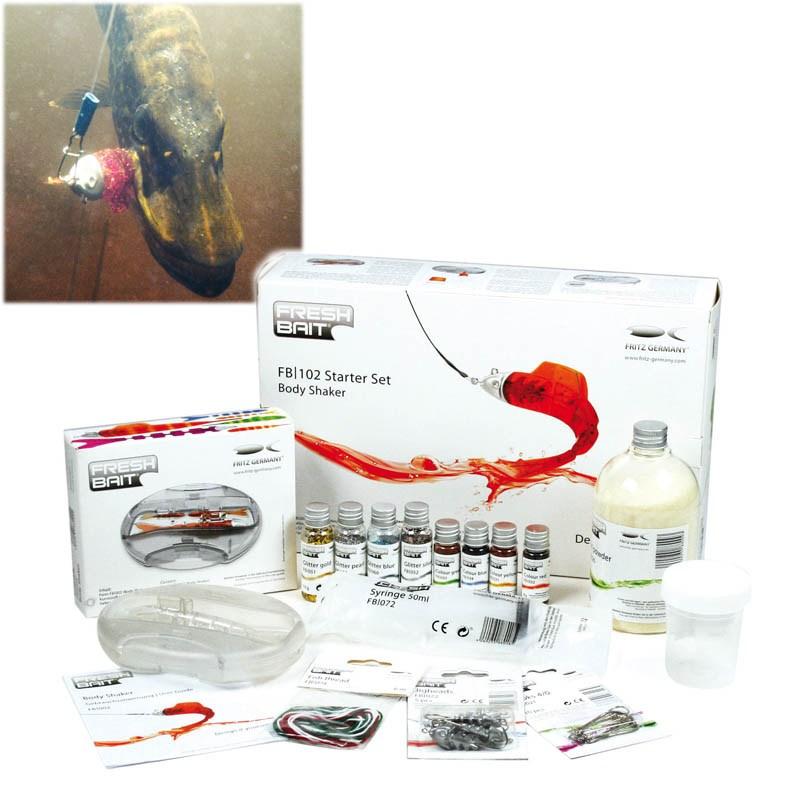 Foto kit fabricación señuelo fresh bait kit predator body shaker kit predator body shaker
