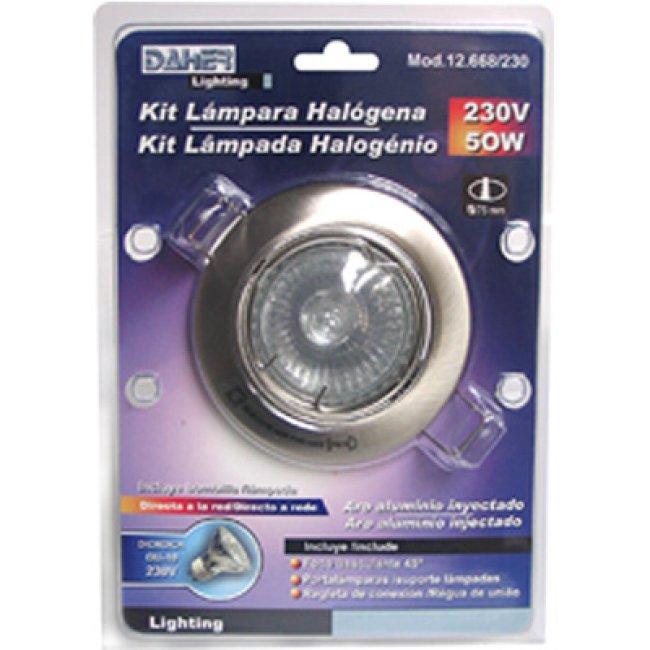 Foto Kit Lámpara Halógena 230v. Blanco.
