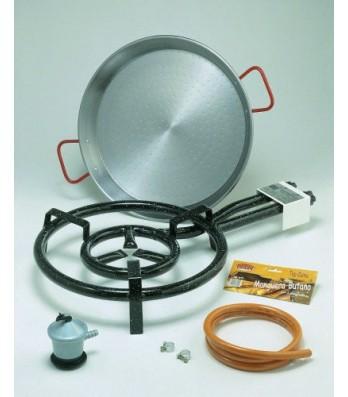 Foto Kit para paella con paellero, paellera y accesorios para bombona de butano