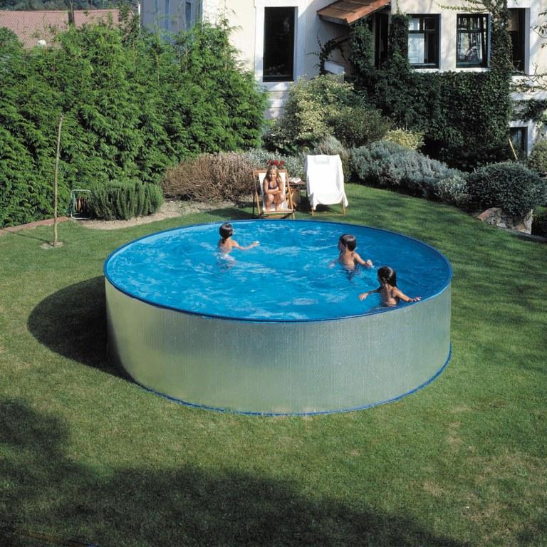 Foto Kit piscina de acero san marina pool linea galvanizada 450x90cm kitwp