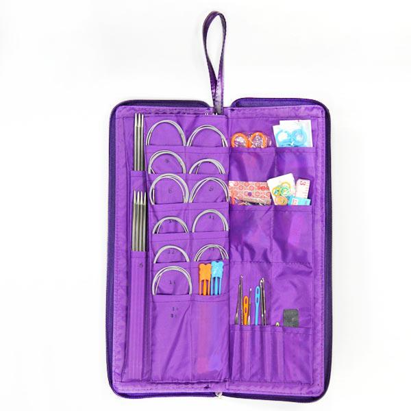 Foto Kit Profesional Tejido Punto Crochet Dos Agujas en Estuche 120 piezas