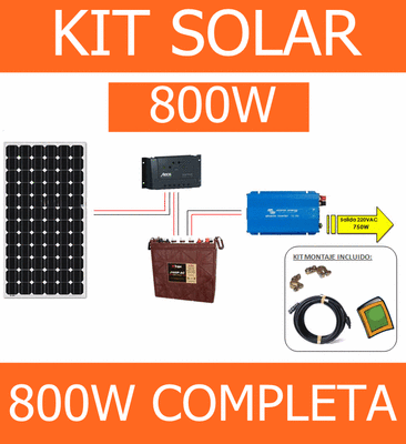 Foto Kit Solar Completo 800 W Para Vivienda