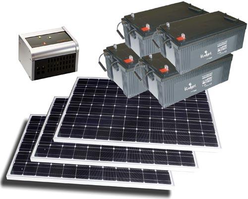 Foto Kit solar para conexionar 4 camaras y 1 videograbador.