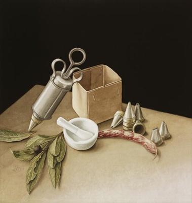 Foto Kitchen Geometry, 2005 (w/c on paper) by.. - Art Print