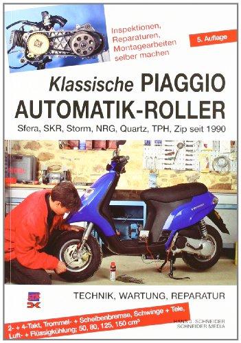 Foto Klassische Piaggio Automatik-Roller: Sfera, SKR, Storm, NRG, Quartz, TPH, Zip seit 1990. Technik, Wartung, Reparatur