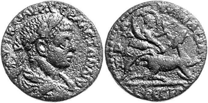 Foto Kleinasien Bronze aus Ephesos (Ionia) 222-235