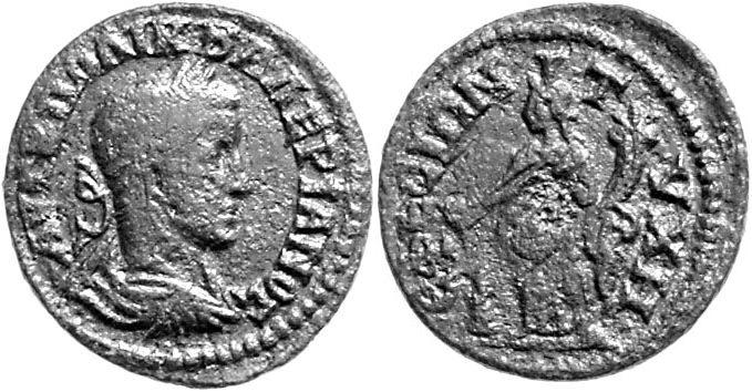 Foto Kleinasien Bronze aus Ephesos (Ionia) 253-260