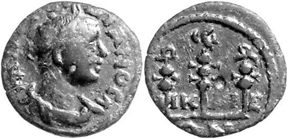 Foto Kleinasien Bronze aus Nikaia (Bithynia) 238-244