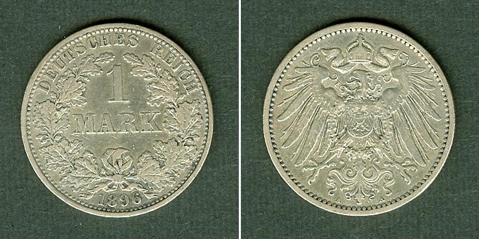 Foto Kleinmünzen 1 Mark 1896