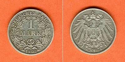 Foto Kleinmünzen 1 Mark 1902