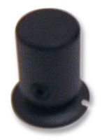 Foto knob, al, 16mm, black, 3.2mm shaft; KB00010