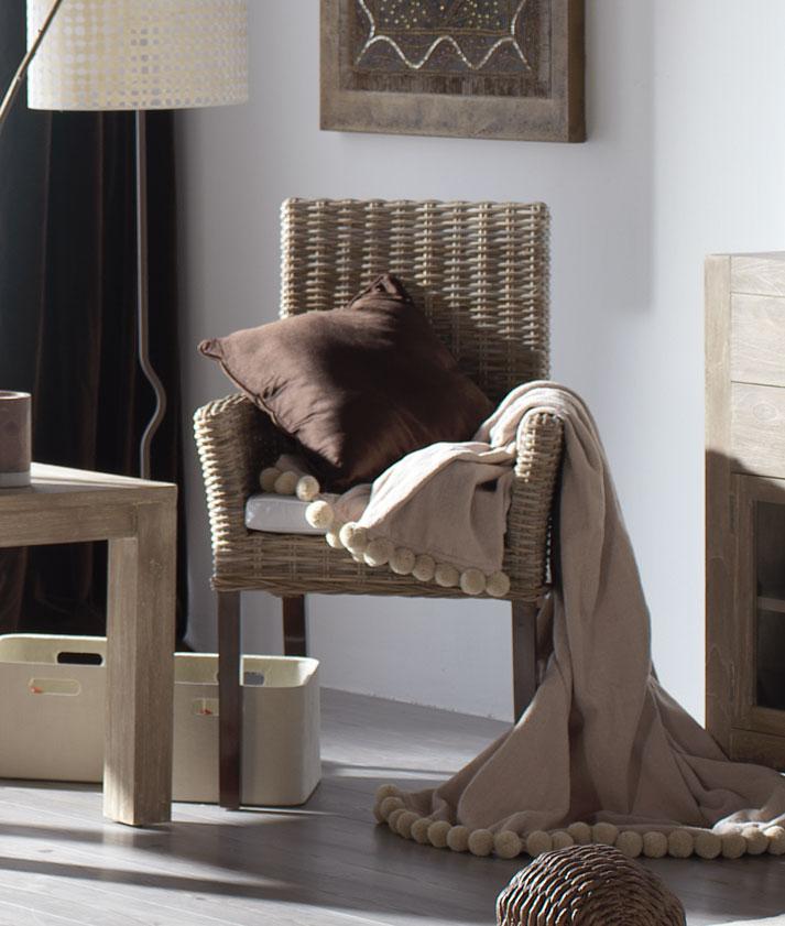 Foto Koboo Sillon Ratan Con Reposabrazos