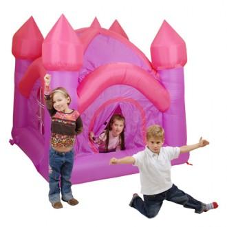 Foto Kokido Juego de castillo de princesa rosa hinchable