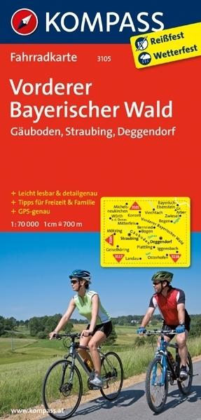 Foto KOMPASS Marco Polo Bicycle Map Bayern Front Bayern Forest Gäuboden
