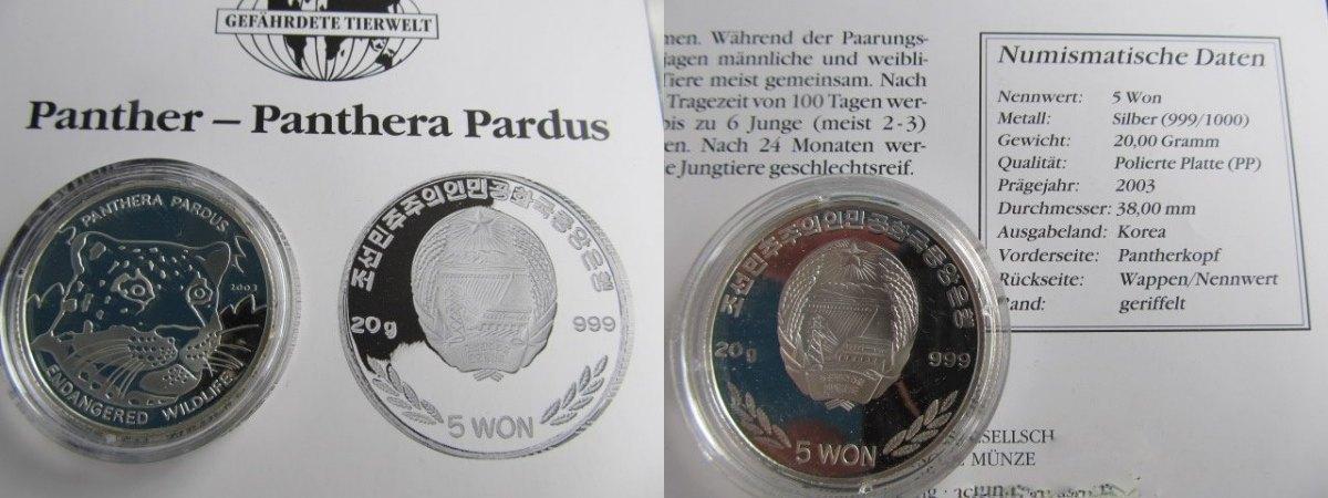 Foto Korea (Nord) Nordkorea 5 Won 2003
