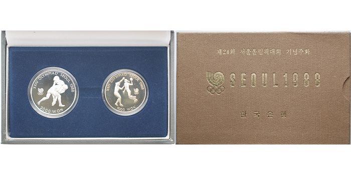 Foto Korea (Seoul) 1000+2000 Won 1988