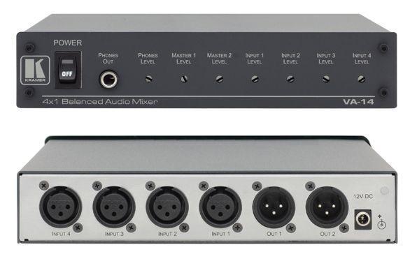 Foto KRAMER VA-14 Audio Mixer 4 Channel Balanced