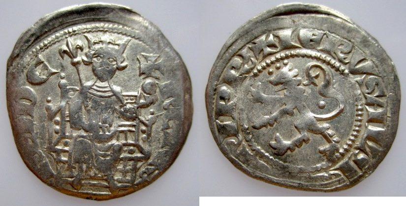 Foto Kreuzfahrer Zypern Lion Groat/Löwengroschen 1285-1306