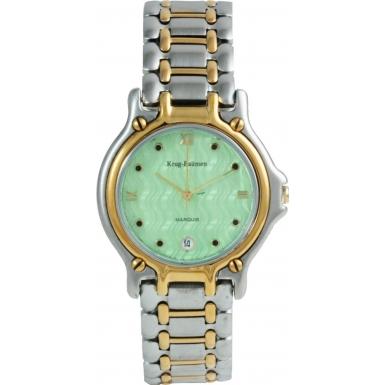 Foto Krug Baumen Gents Marquis Two Tone Green Dial Model Number:4121LM