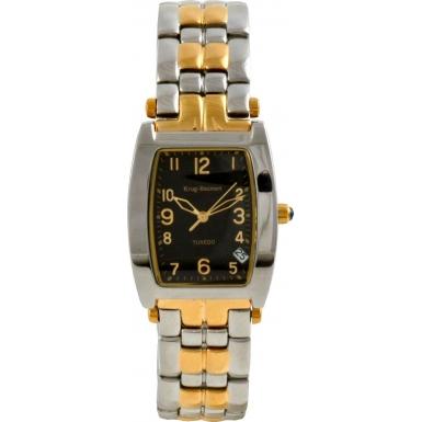 Foto Krug Baumen Mens Tuxedo Black Gold Silver Watch Model Number:1965KM-T