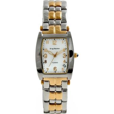 Foto Krug Baumen Mens Tuxedo White Silver Gold Watch Model Number:1963KM-T