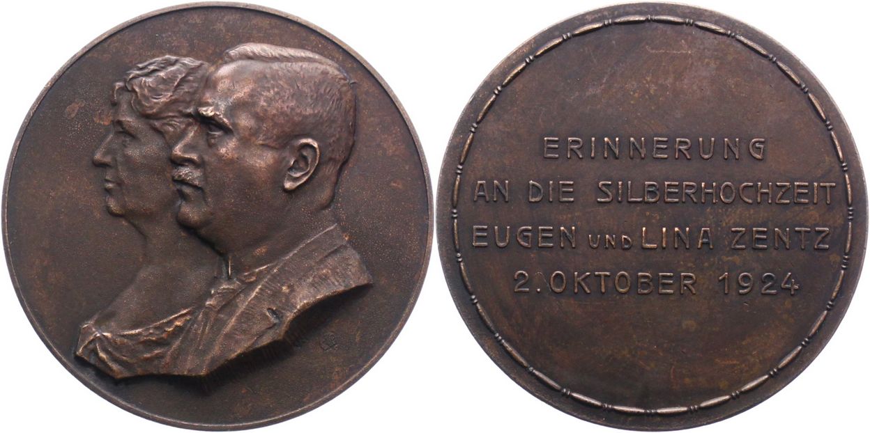 Foto Kunstmedaillen Bronzemedaille 1924