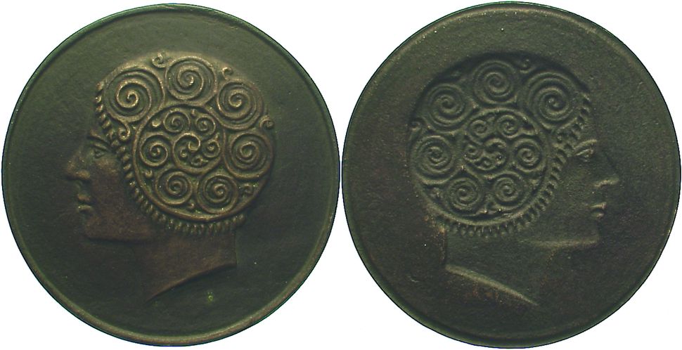 Foto Kunstmedaillen Einseitige Bronzegussmedaille