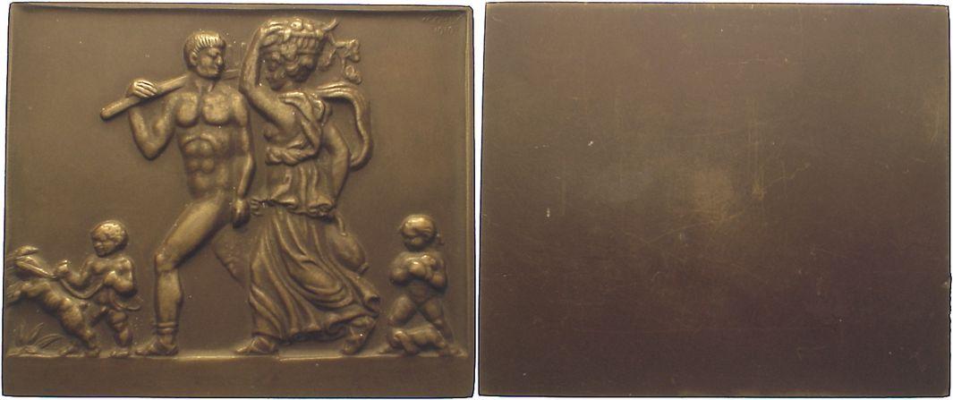 Foto Kunstmedaillen Einseitige Bronzeplakette 1919