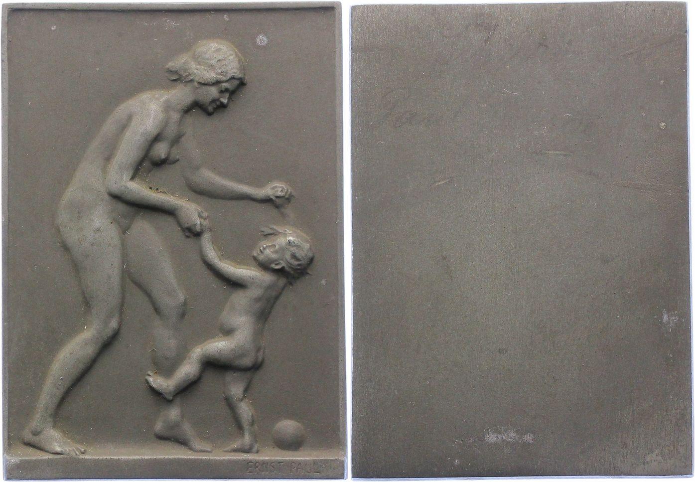 Foto Kunstmedaillen Einseitige Zinkplakette