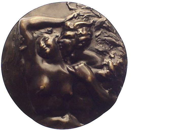 Foto Kunstmedaillen Einseitiges Bronzegussmedaillon
