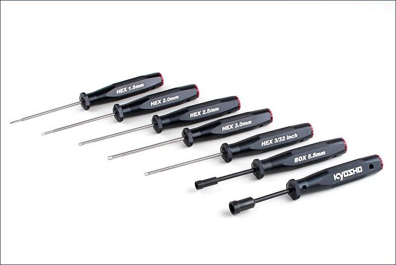 Foto Kyosho 36110 KRF Hex Wrench / Box Driver 7 pcs Set