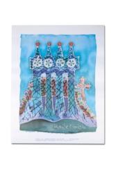 Foto lámina chimenea casa batlló (30x23cm)