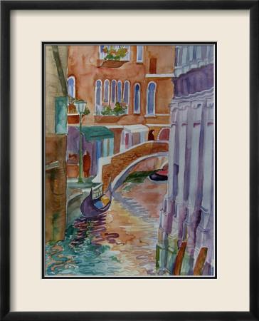 Foto Lámina enmarcada Canal veneciano de Mary Stubberfield, 62x50 in.