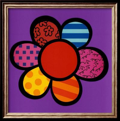 Foto Lámina enmarcada El poder de las flores III de Romero Britto, 47x47 in.