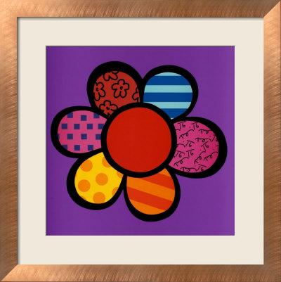 Foto Lámina enmarcada El poder de las flores III de Romero Britto, 61x61 in.