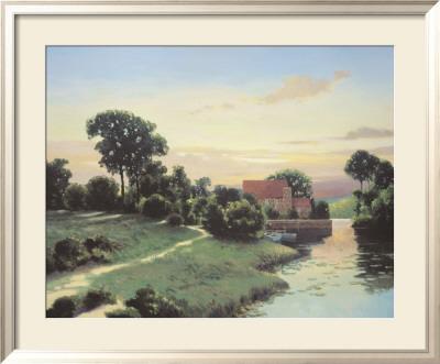 Foto Lámina enmarcada Old Mill Bluestone de Max Hayslette, 73x88 in.