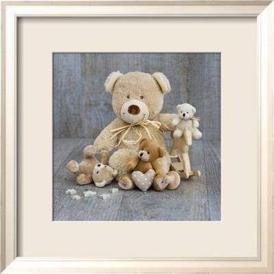 Foto Lámina enmarcada Teddy Bear Family de Catherine Beyler, 47x47 in.