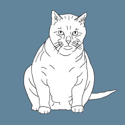 Foto Lámina Fat Cat de Anna Nyberg, 119x85 in.
