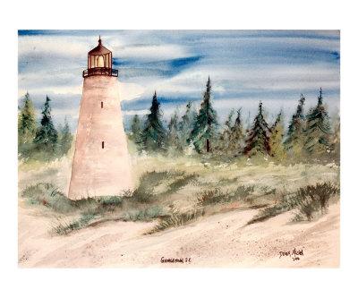 Foto Lámina giclée Georgetown South Carolina Lighthouse Art de Derek Mccrea, 51x41 in.