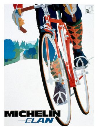 Foto Lámina giclée Michelin, Elan Bicycle Tire, 61x46 in.