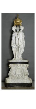 Foto Lámina giclée Monument funéraire du coeur de Henri II (1519- 1559), roi de France dit aussi Les Trois grâces de Dominique Ricoveri, 61x20 in.